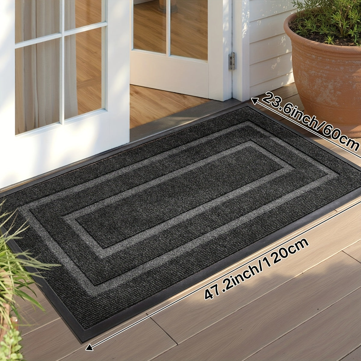 Stylish and Sturdy Welcome Mat for Holiday Entrances