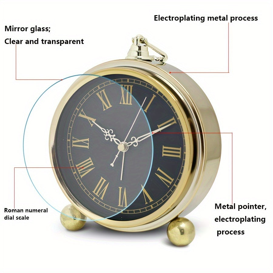 Timeless Elegance – Retro Metal Alarm Clock