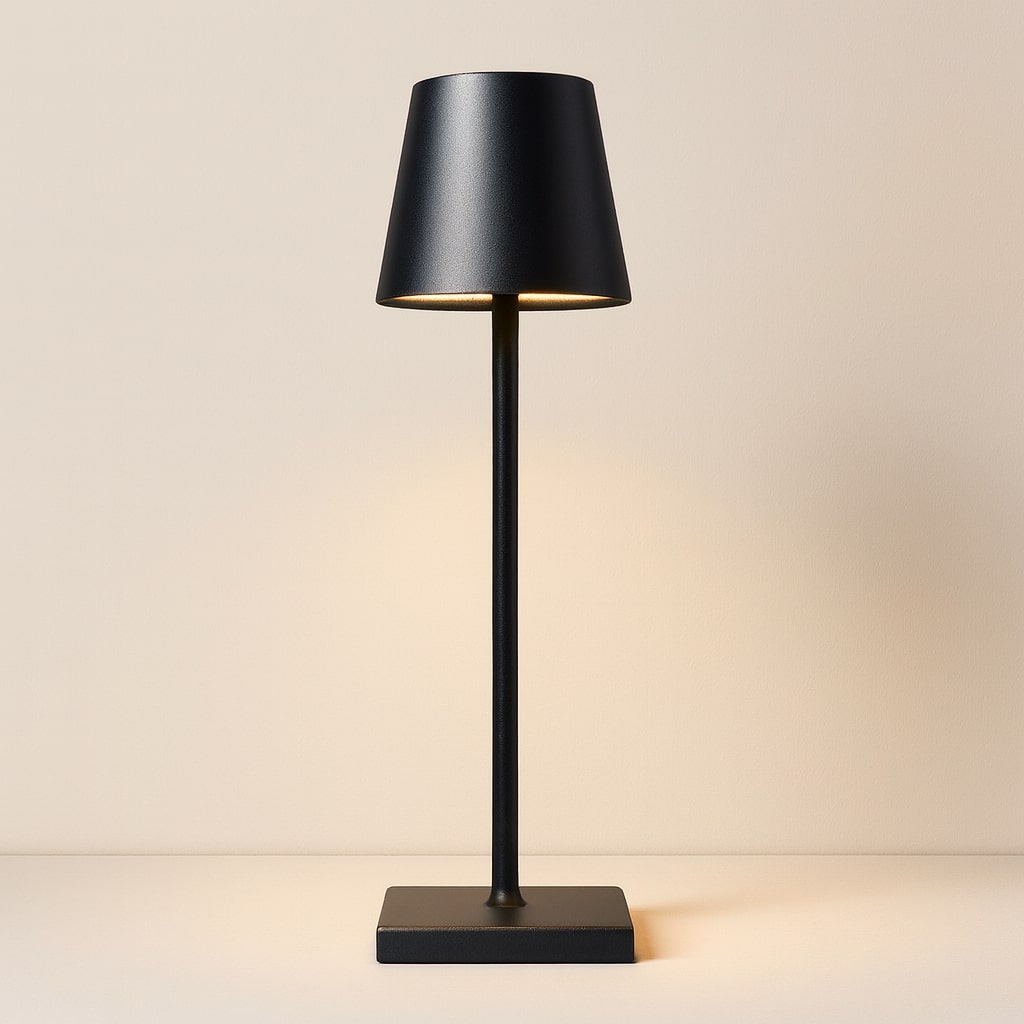 Wireless LED Desk Lamp with Touch Dimmer – Cordless, Clean Ambiance