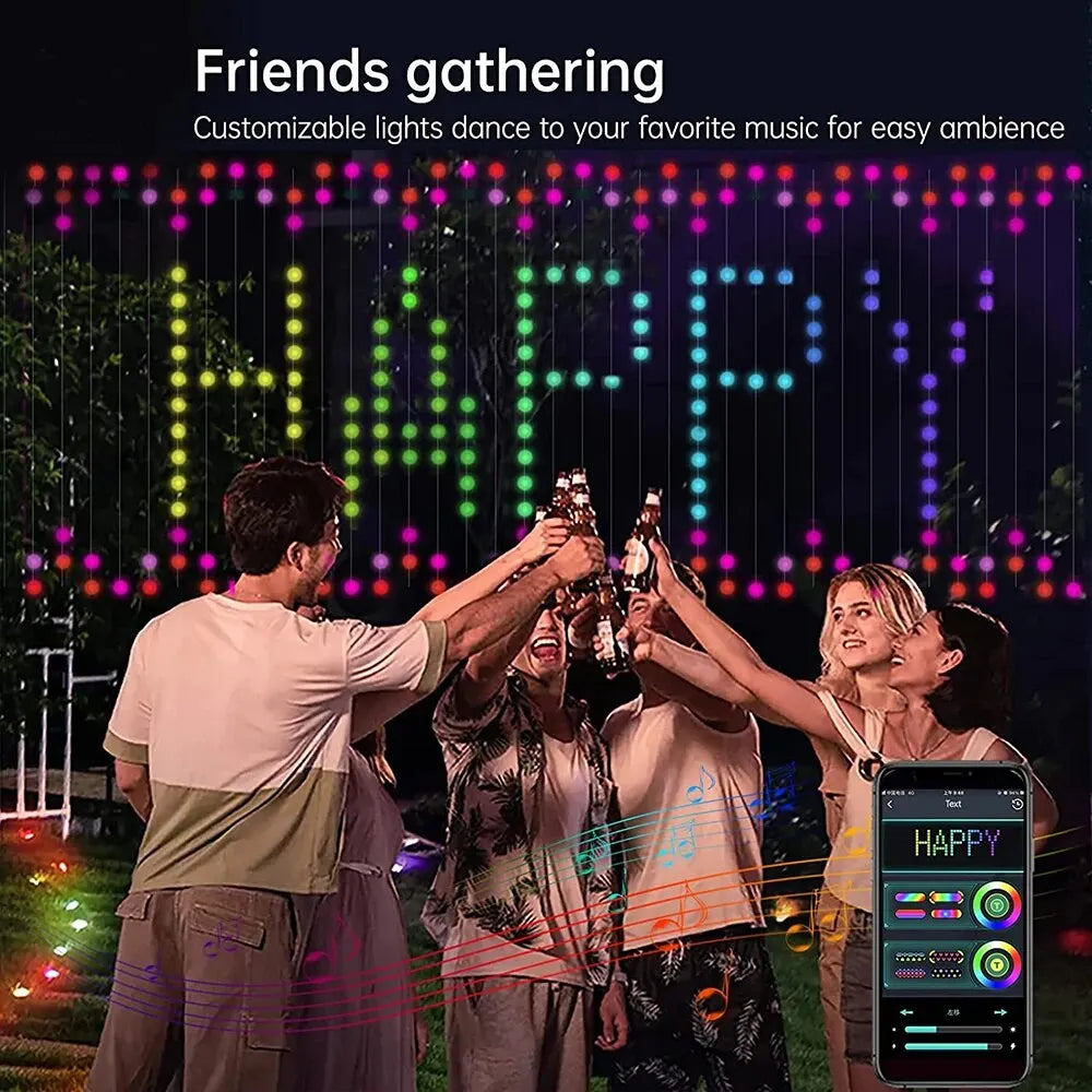 PulseAura™ LED Rhythm Curtains — Ignite Your Space with Music-Synced Color That Moves Your Soul