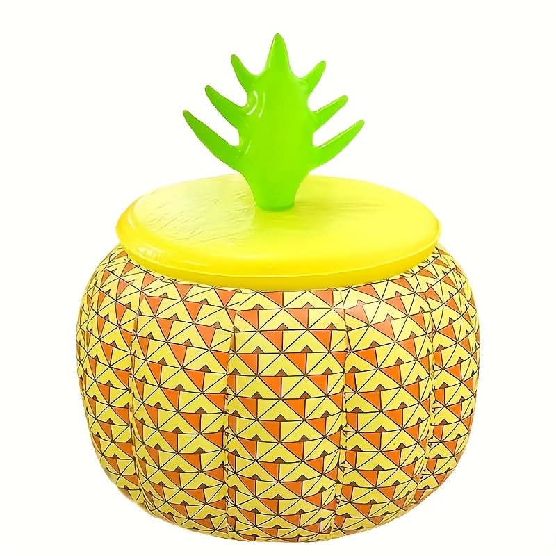 Inflatable Pineapple Drink Cooler for Summer Gatherings and Outdoor Fun
