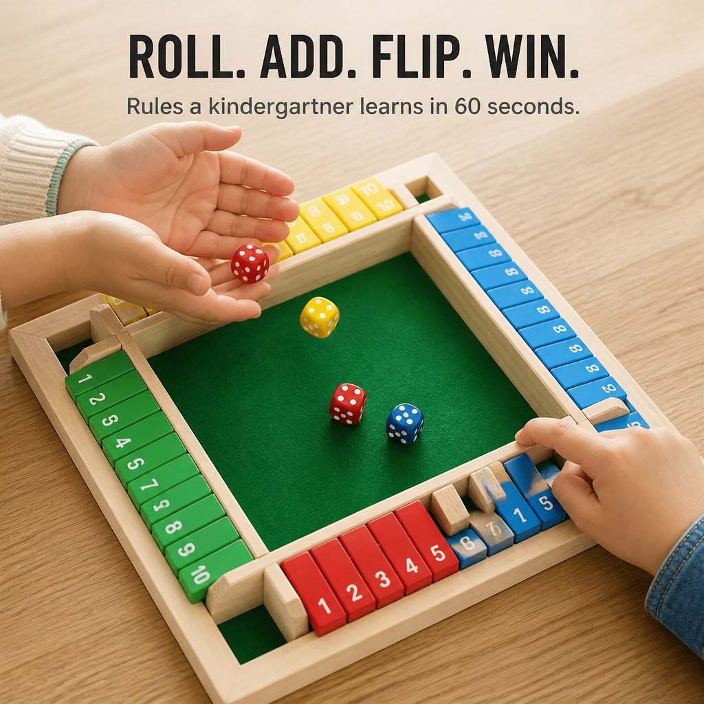 BrainSwing™ — Roll, Stack & Close the Box for Screen-Free Family Fun Nights
