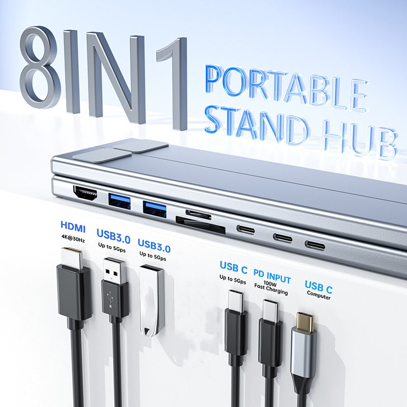 VoltEdge™ Hub Stand — Power Your Focus with Effortless Comfort and Lightning-Speed Connectivity