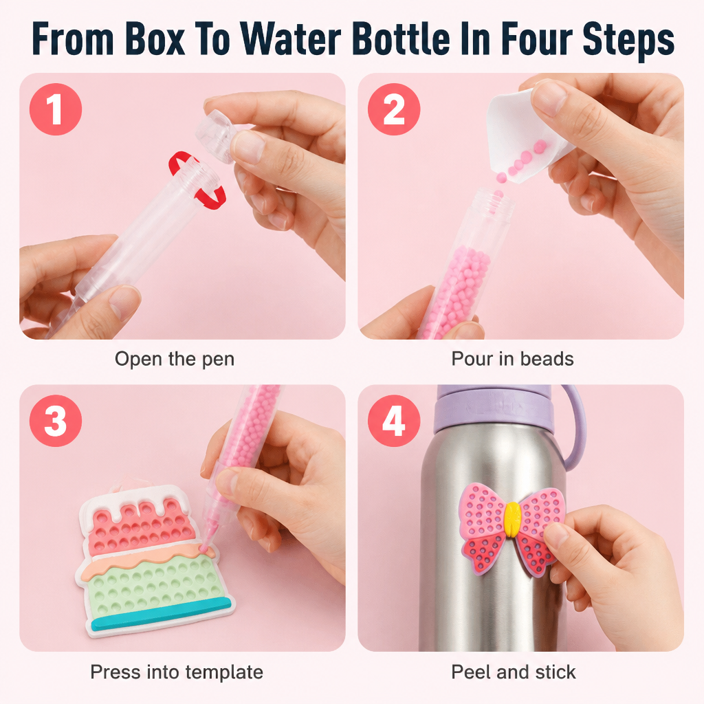 PrismPearl™ — Swap Screen Time for Sparkly Bead Stickers Kids Crave