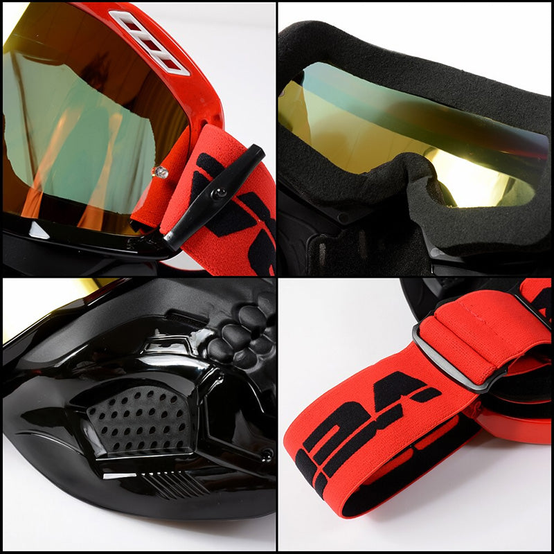 Adventure-Ready Riding Goggles with Durable Lenses