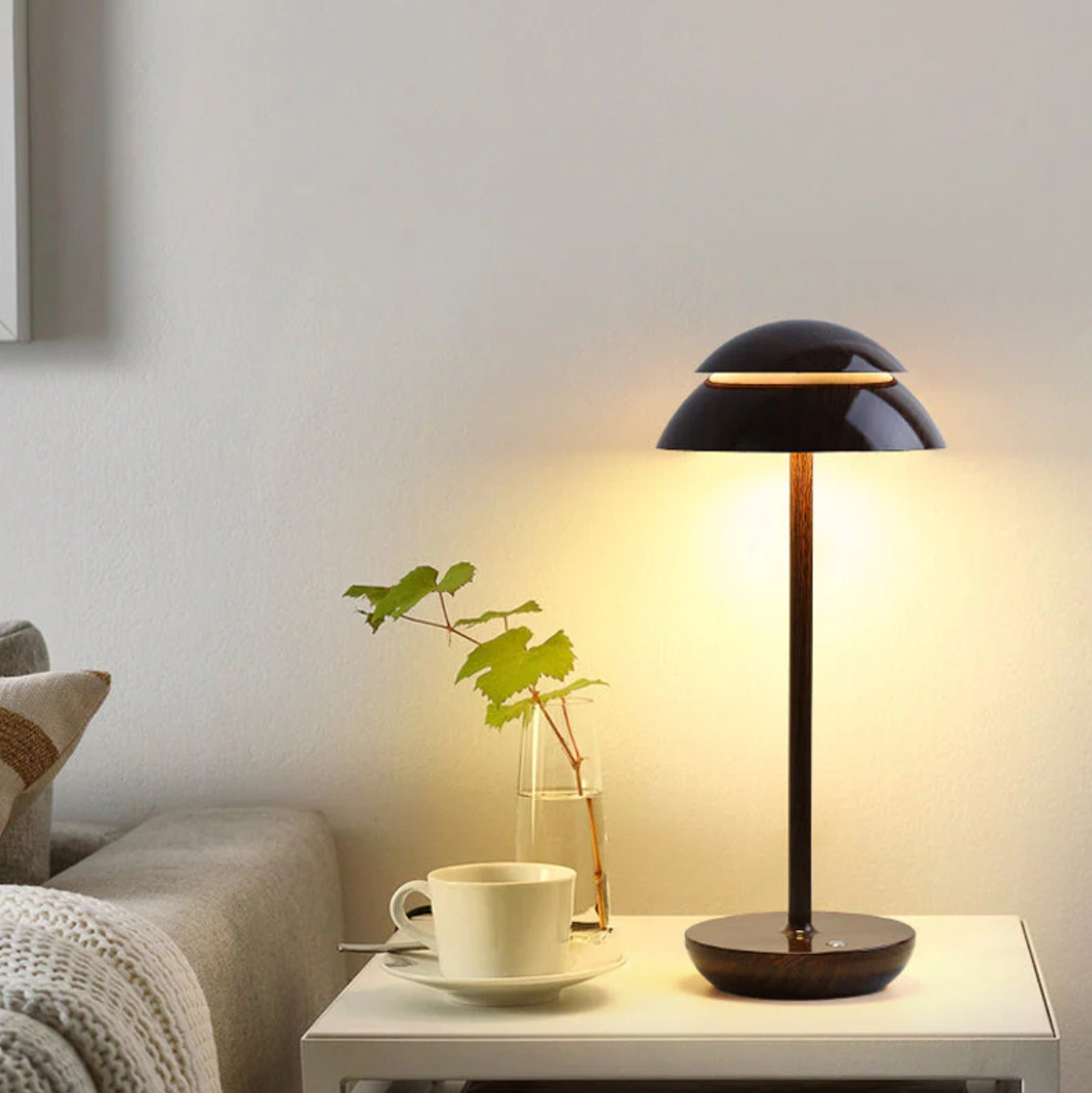 Wireless Dimmable LED Battery Table Lamp LuxeGlow - Contemporary Touch Control | Living Room | Reading Lamp | Bedside Lamp
