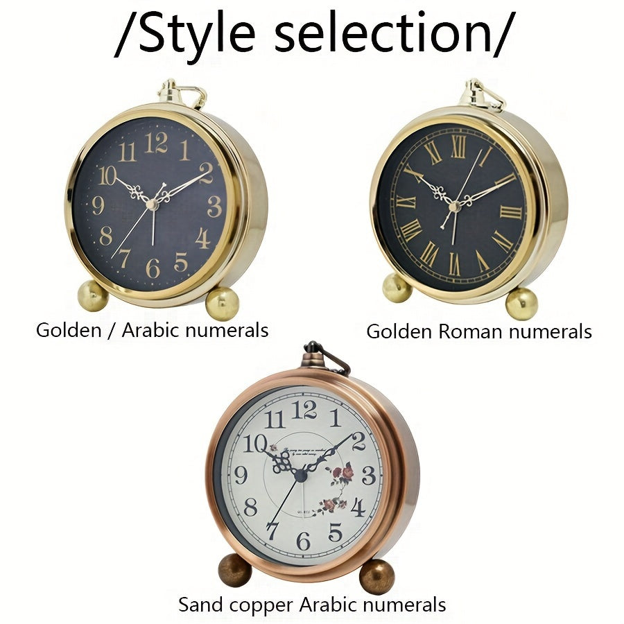 Timeless Elegance – Retro Metal Alarm Clock