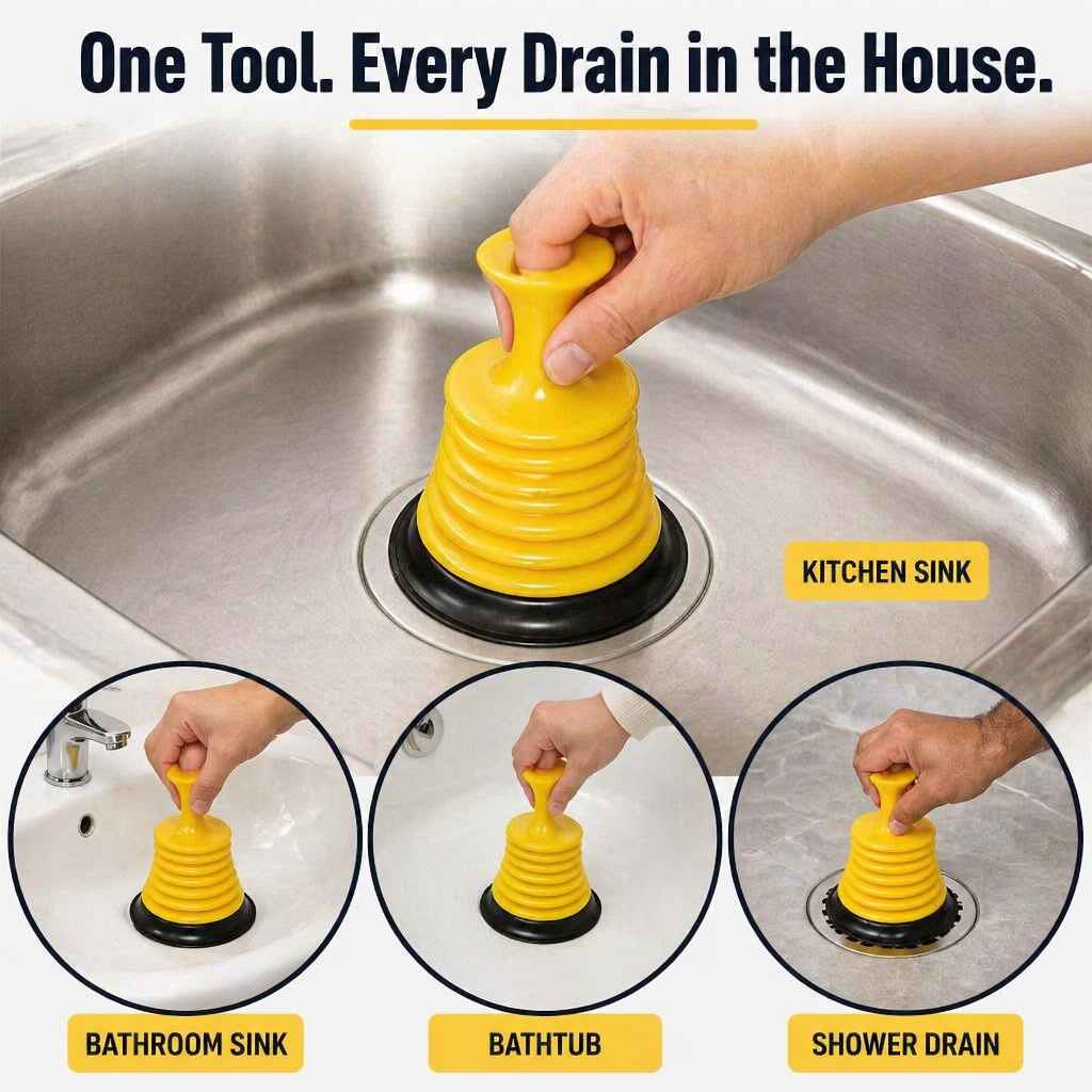 DrainMight™ — Clear Tough Sink Clogs Fast Without the Fuss