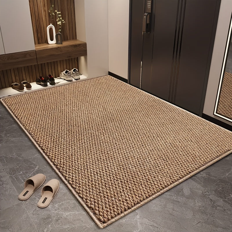 Cozy Welcome Mat with Pineapple Design and Non-Slip Base