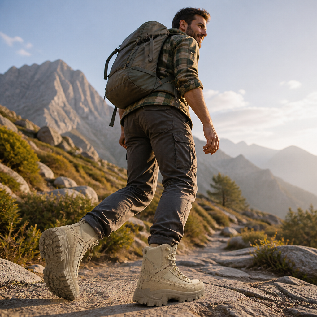 VortexTrail™ – Tactical Side-Zip Boots Featuring Anti-Slip Durable Sole