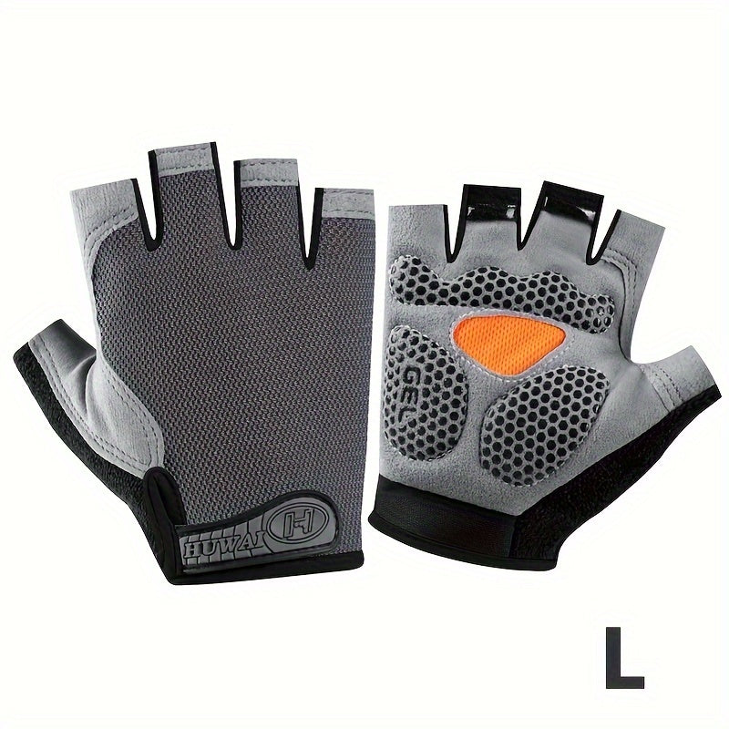 Versatile Outdoor Half Finger Gloves for Active Adventures