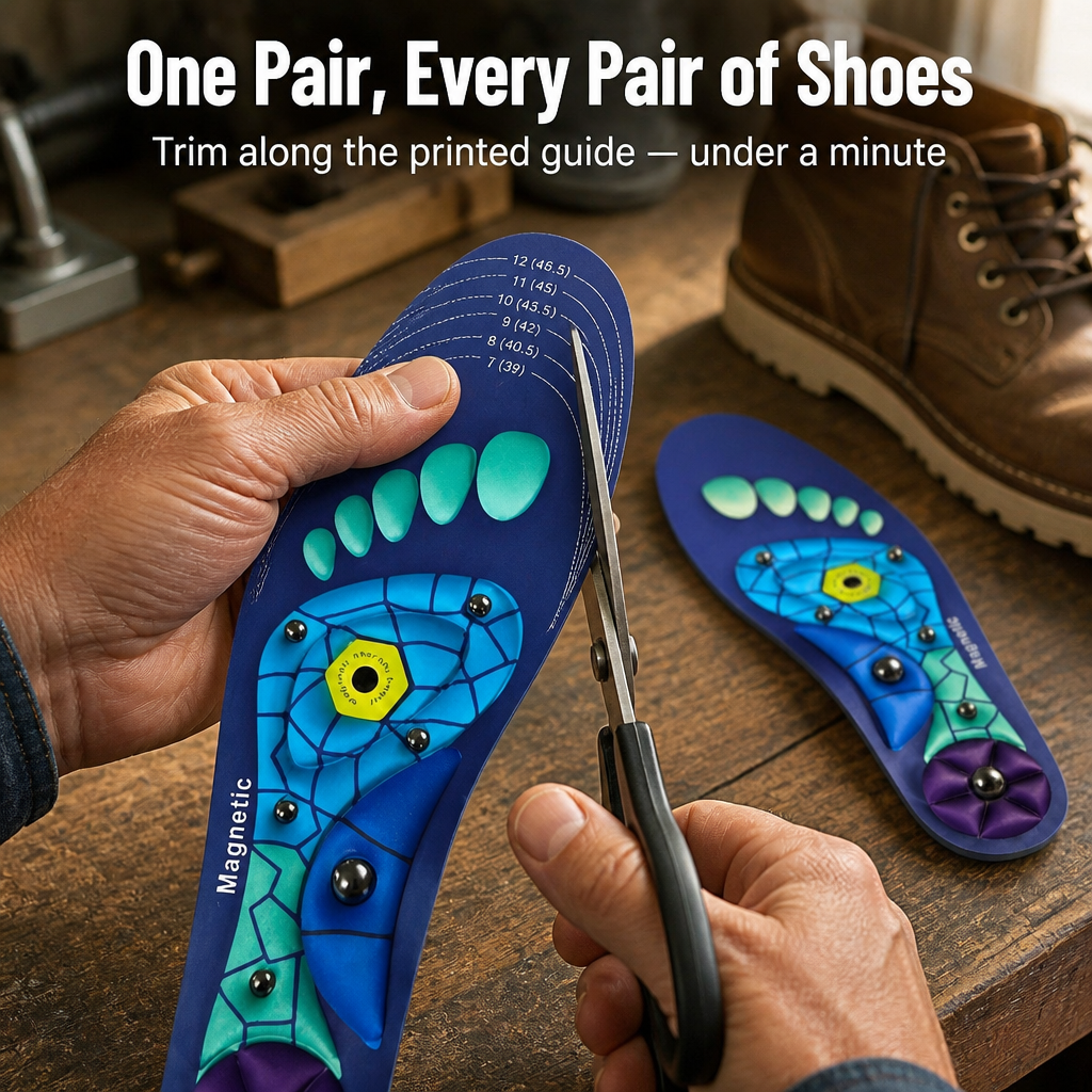 SolaraStep™ — Relieve Aching Feet & Arch Pain with Acupressure Cushion Support