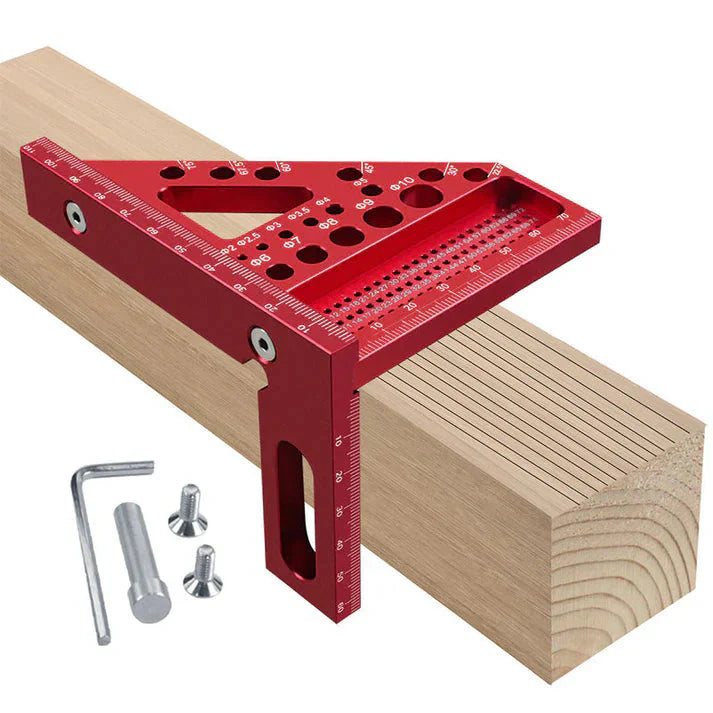 Angle Drill Guide with Aluminum Stop and Millimeter Scale