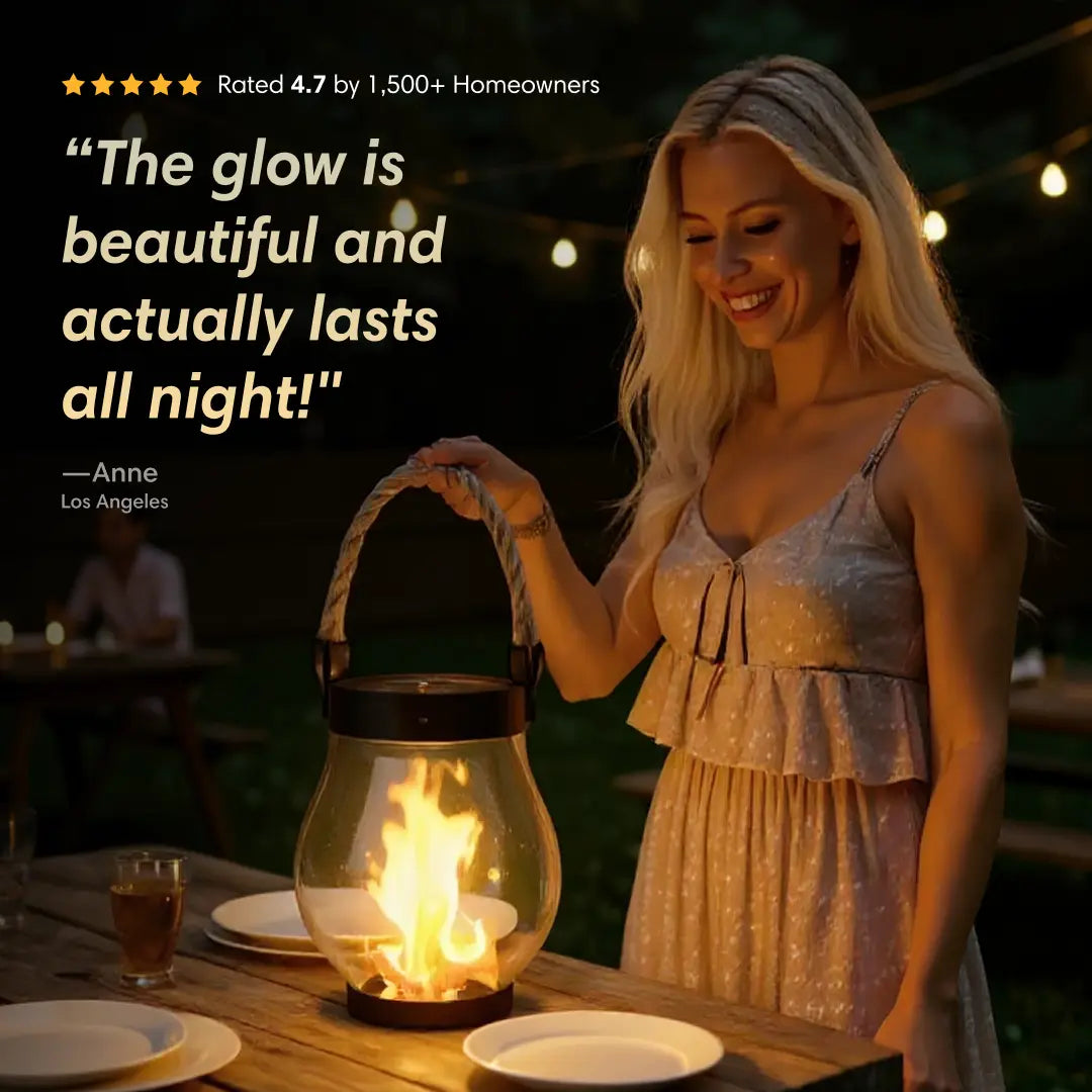 EmberLume™ — Ignite Mesmerizing Nights with Effortless, Safe Solar Glow
