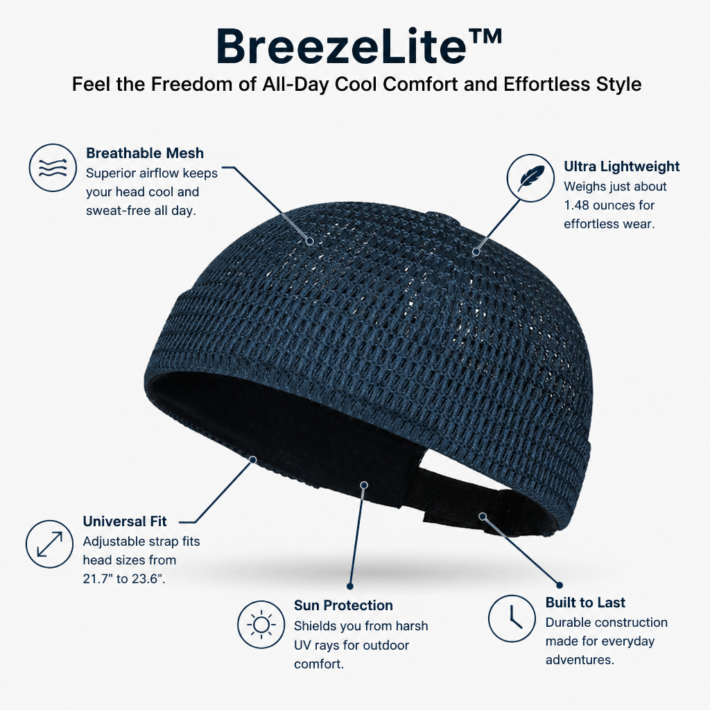 BreezeLite™ — Feel the Freedom of All-Day Cool Comfort and Effortless Style