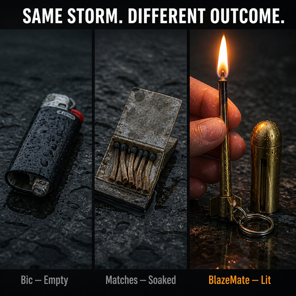 BlazeMate™ — Ignite a Steady Flame Despite Rain, Wind, and Bitter Cold