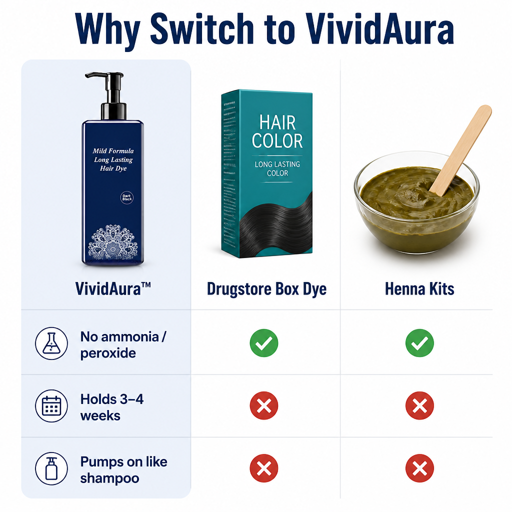 VividAura™ — Hide Stubborn Grays in Just One Wash Without Irritating the Scalp