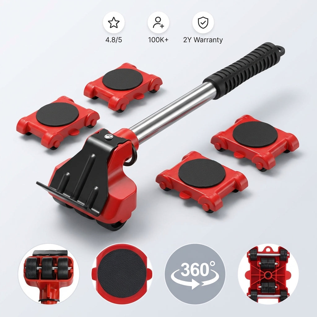 LiftEase Pro™ — Move Heavy Furniture Solo Without Pain or Struggle