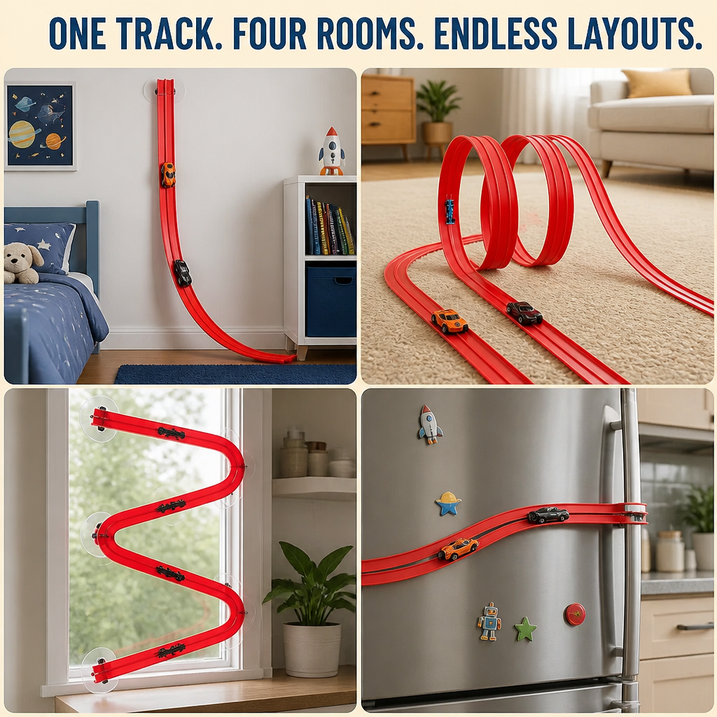 TurboTrack™ — Ignite His Imagination with Endless High-Speed Racing Adventures