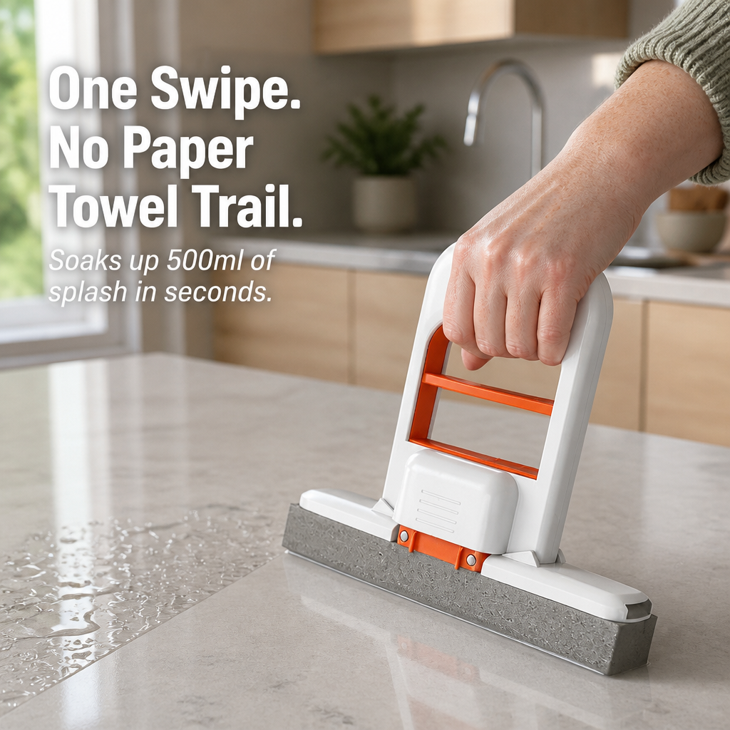 SwiftMop™ — Clean Counters, Sinks & Bathroom Splashes Flawless in Seconds