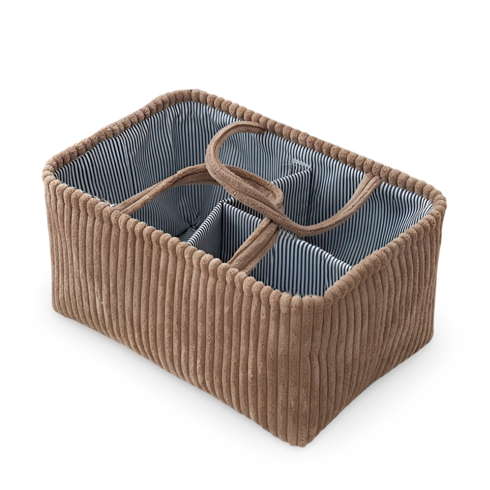 Storage Basket | Open Frame | Fabric Bin That Holds Shape | HomeCaddy