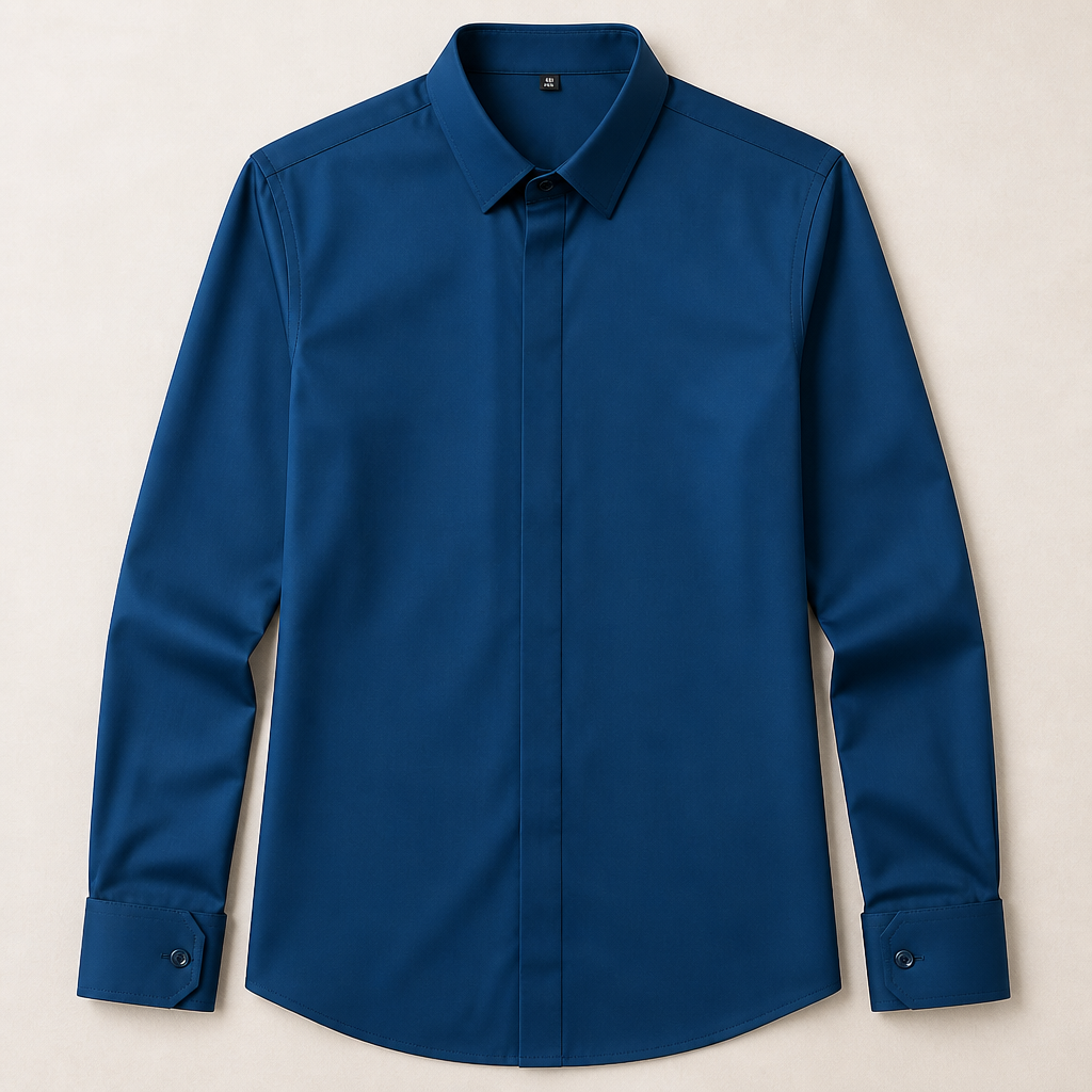 Maxton™ – Wrinkle-Resistant Slim-Fit Dress Shirt with 4-Way Stretch