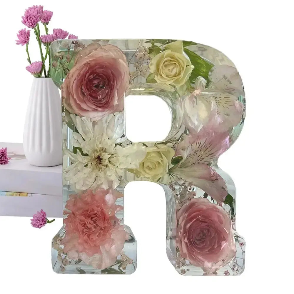 FloraLetter™ — Personalize Your Space with Handcrafted Floral Resin Art