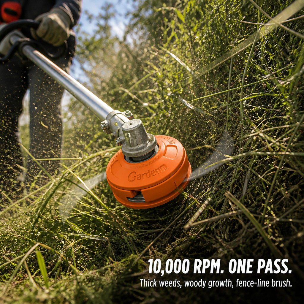 Voltaris™ X1 — Cut Through Dense Weeds Without Reloading Your Trimmer Spool Again