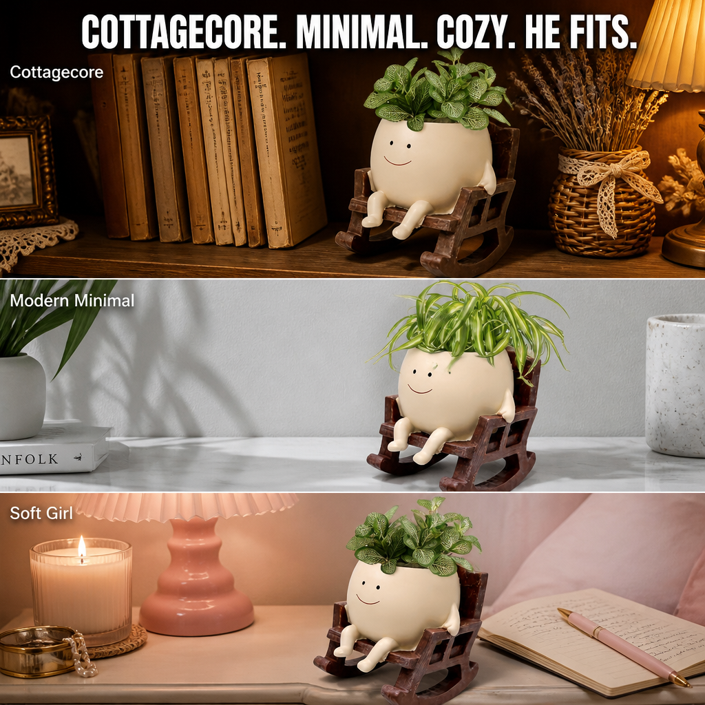VivaChairs™ — Transform Any Succulent Into a Grinning Desk Companion Instantly