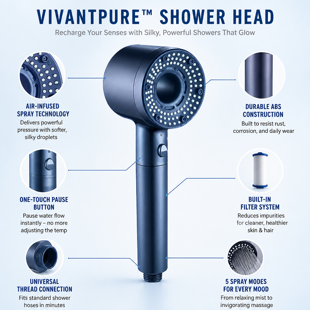 VivantPure™ — Recharge Your Senses with Silky, Powerful Showers That Glow