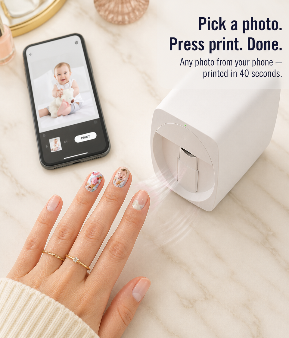 LumaNail™ — Transfer Any Photo onto Your Nails in 40 Seconds