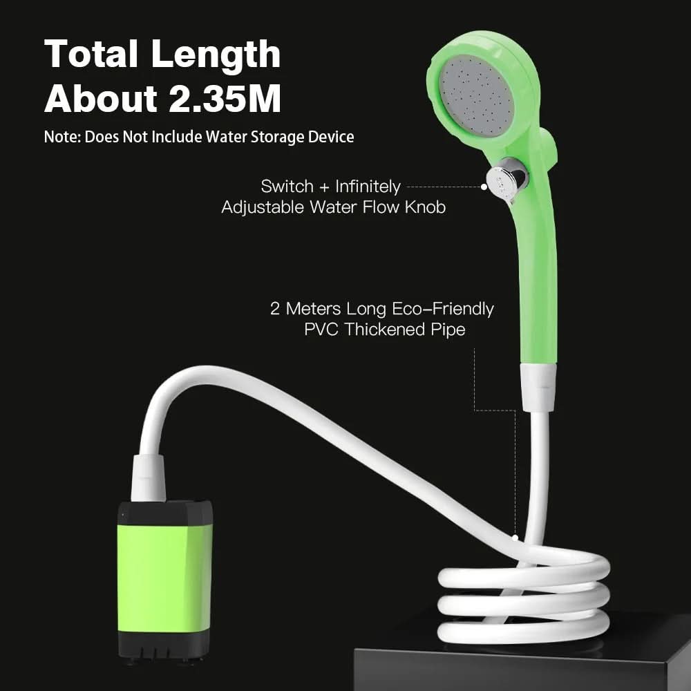 Digital Display Portable Shower Pump for Camping