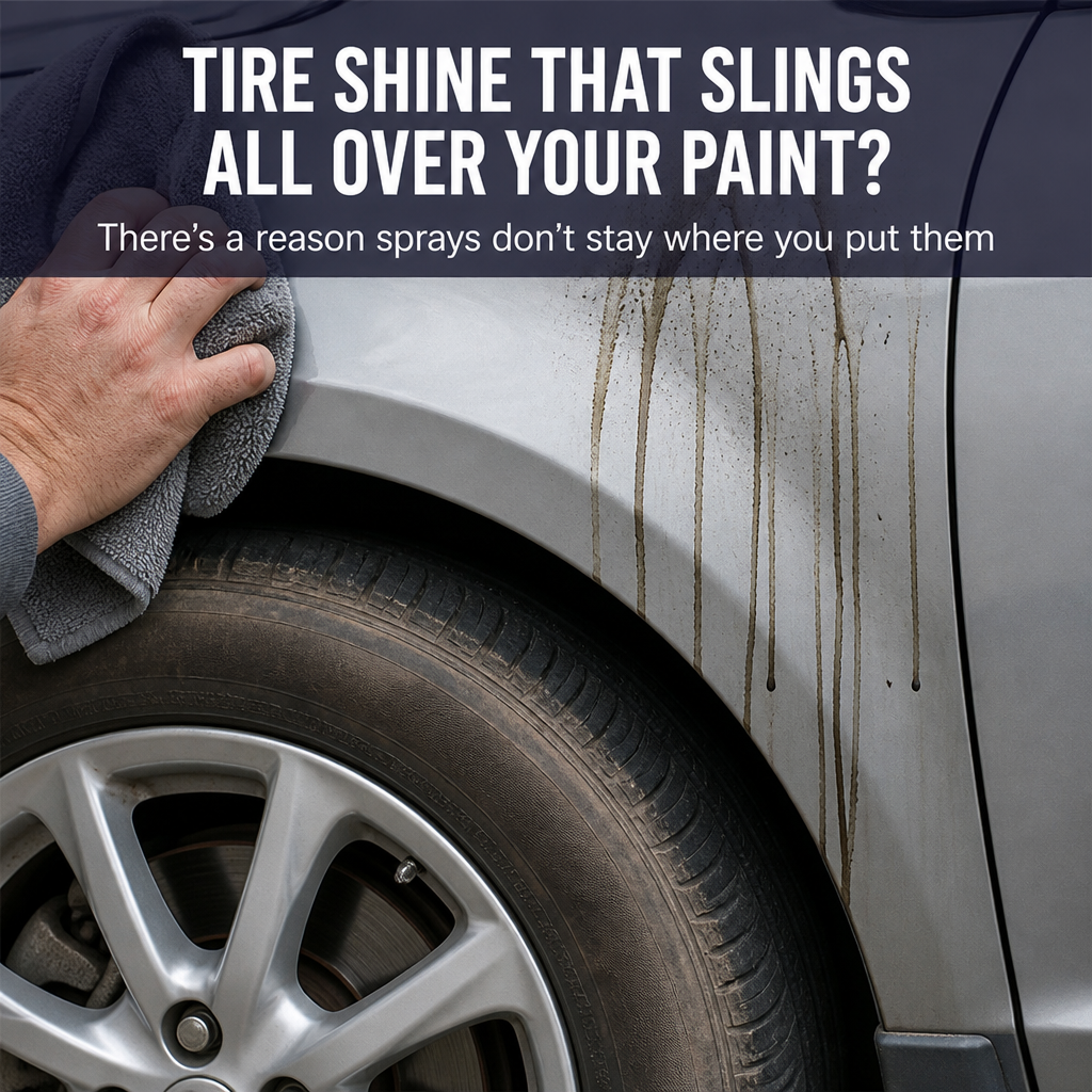 MidnightSheen™ — Revive Intense Black Tire Shine That Withstands Sling, Rain & UV Fade