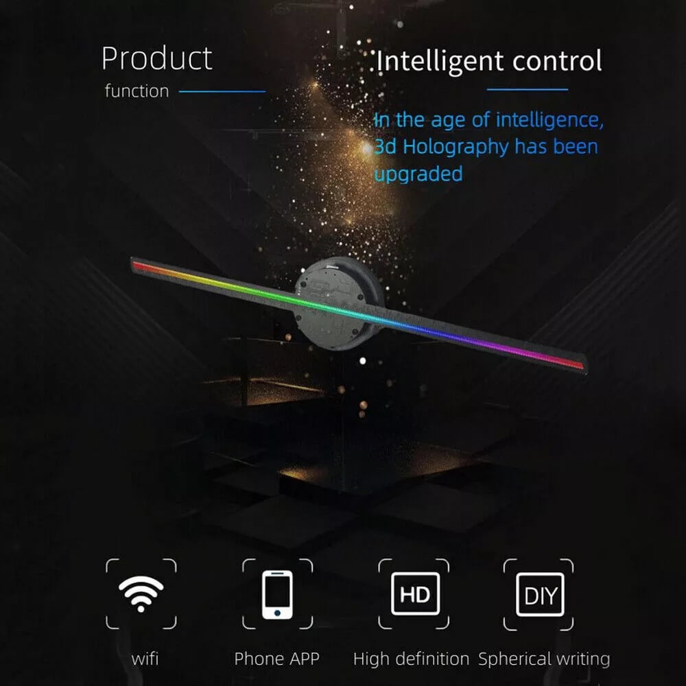 NovaLume™ Hologram Fan — Transform Any Space into a Jaw-Dropping 3D Spectacle That Commands Every Eye