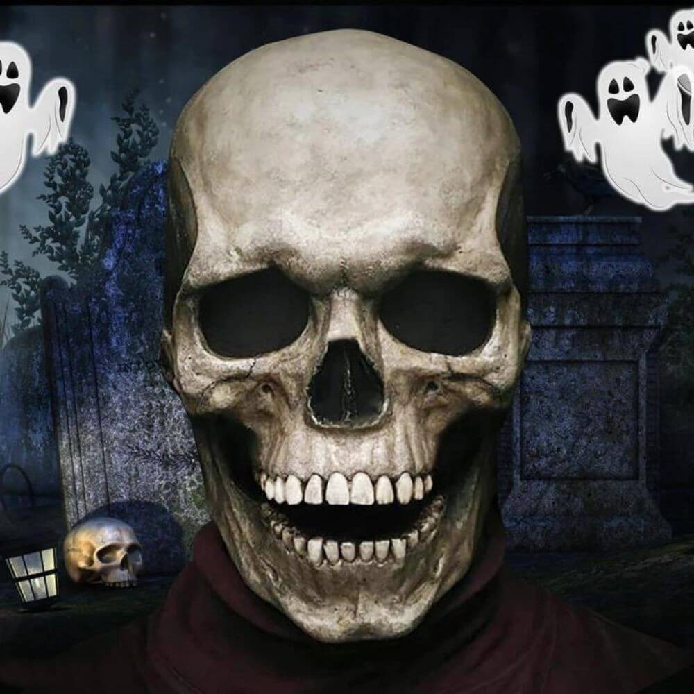GraveGaze™ — Command Every Room with a Bone-Chillingly Real Skull That Moves and Breathes with You