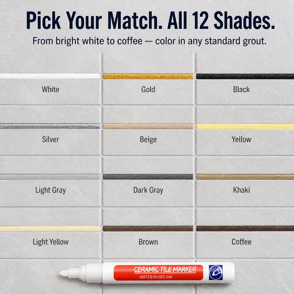 AquaShield™ — Conceal Stained Grout Fast Without Re-Grouting or Scrubbing