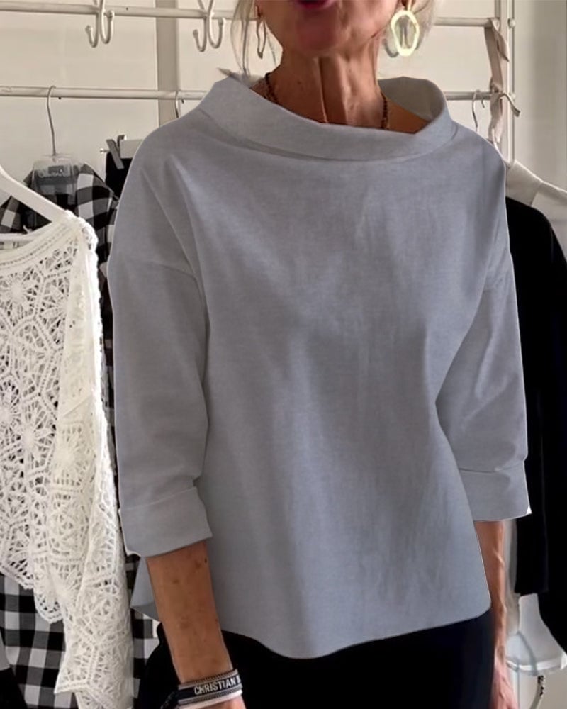 LioraLuxe™ Turtleneck Blouse — Effortless Style That Keeps You Cool and Confident All Day