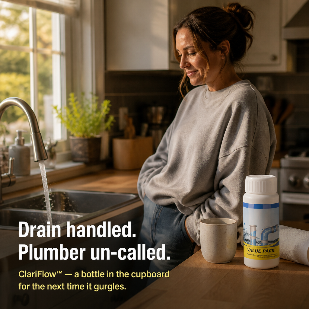 ClariFlow™ — Break Down Hair, Grease and Drain Odors in Just 20 Minutes