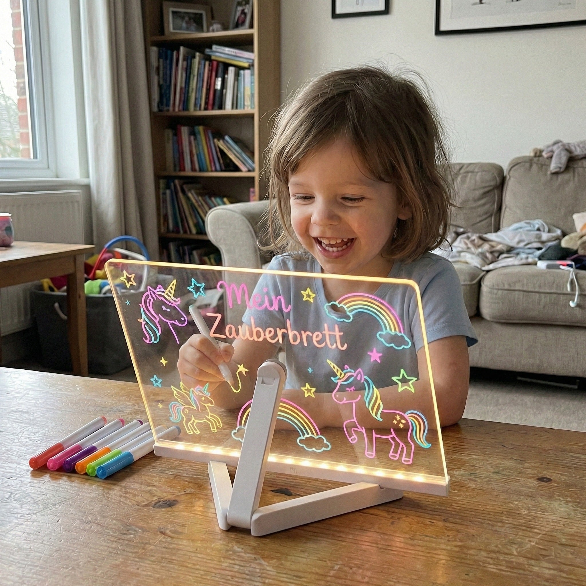 GlowCraft™ LED Drawing Board — Ignite Your Child’s Imagination with Radiant, Mess-Free Masterpieces