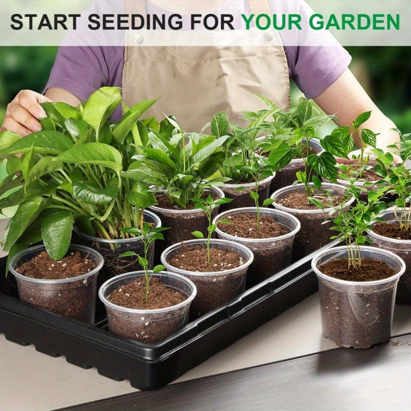 ClearGrow Pack – 20 Count See-Through Nursery Pots for Root Observation