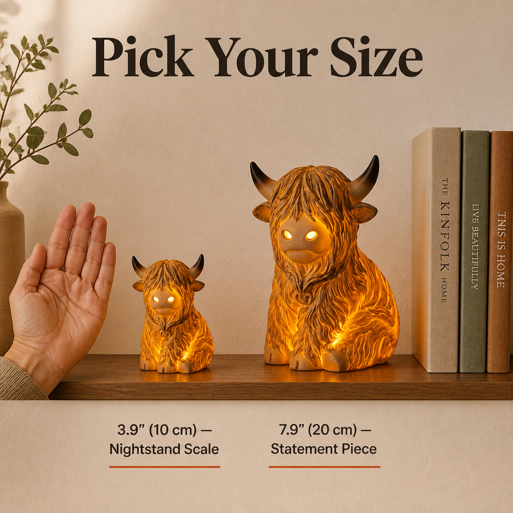 Bronwyne Glow™ — Illuminate Cozy Corners with Hand-Carved Highland Charm