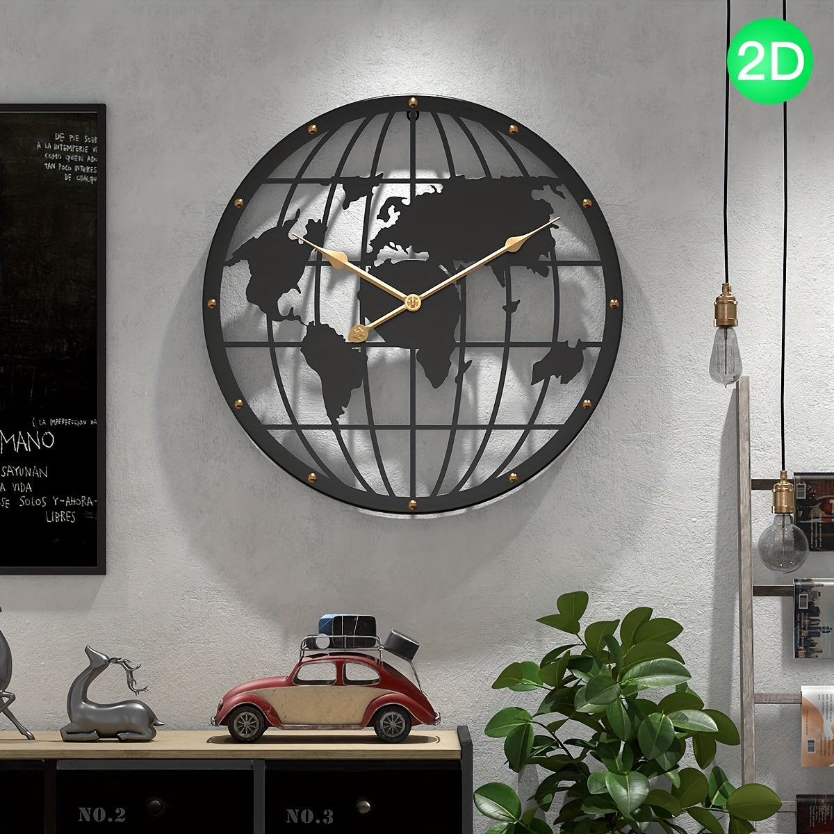 Sophisticated 40CM Decorative Metal Wall Clock