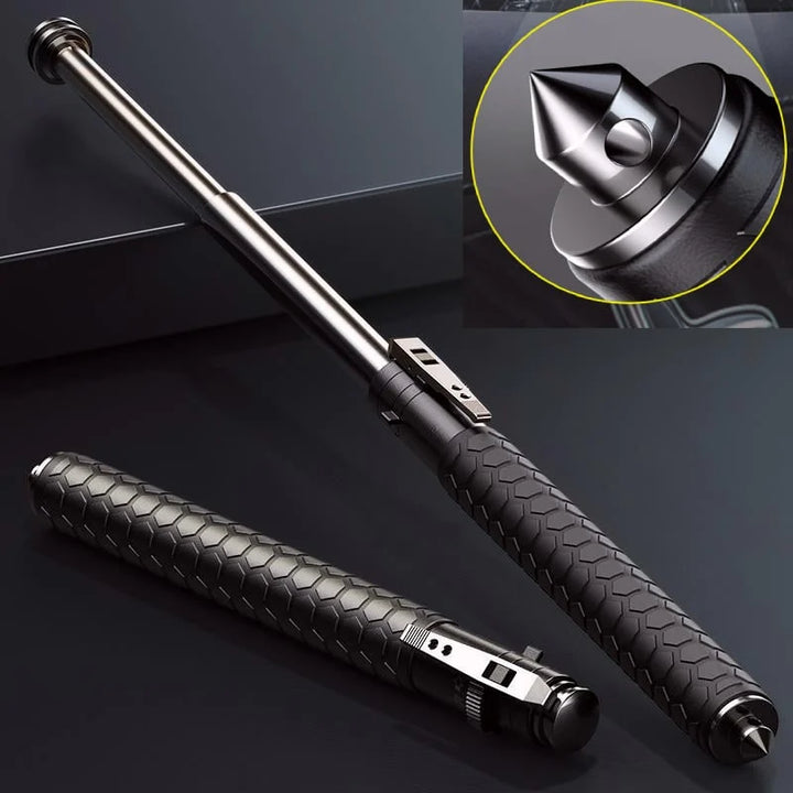 Compact Safety Cane with Secure Grip and Quick Deploy Feature