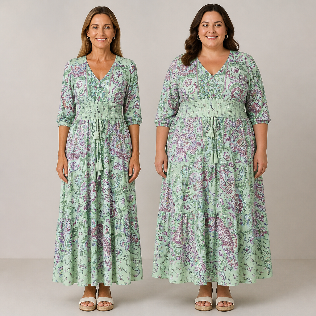BlossomAura™ Floral Long Dress — Glide Through Life Radiating Effortless Confidence and Timeless Beauty