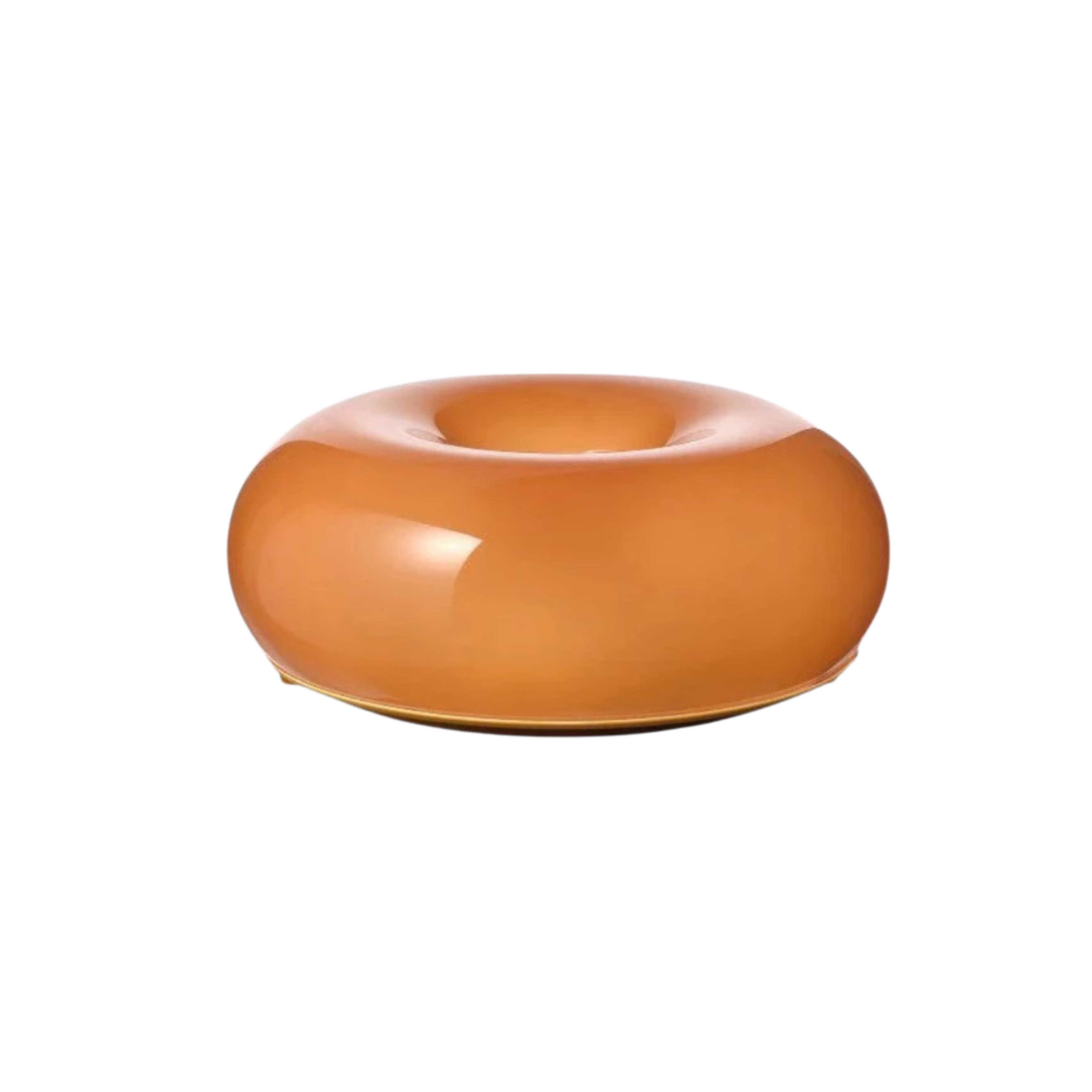 Round Donut-Style Table Lamp with Soft LED Glow