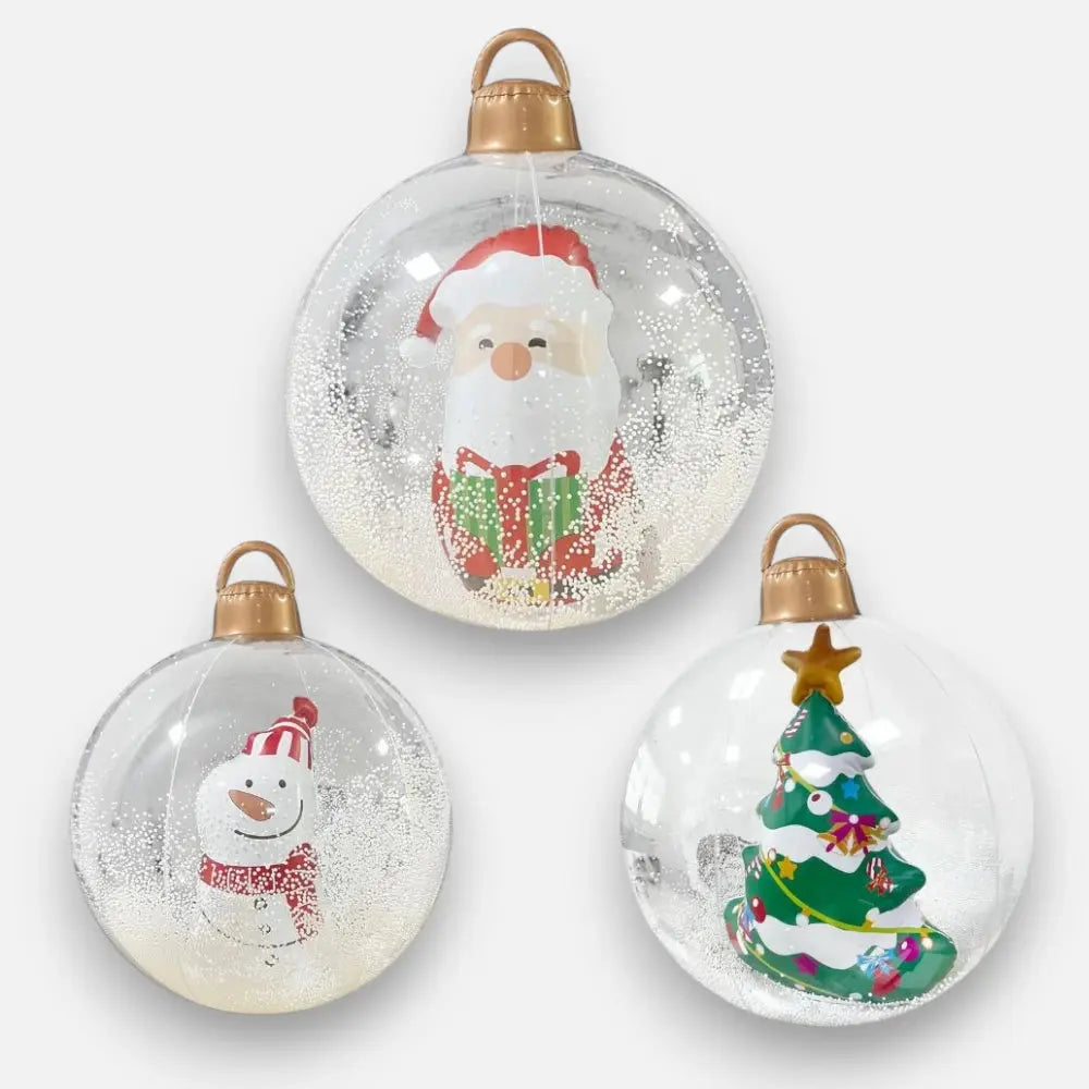 Inflatable Holiday Ball with Light — Controlled Remotely via Remote Control