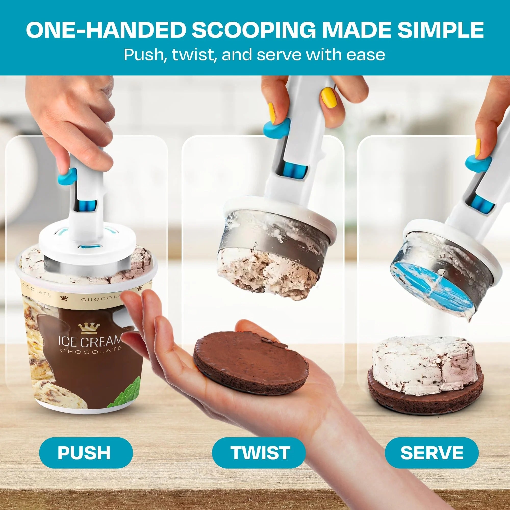 FrostMelt™ ScoopMaster — Create Perfect Ice Cream Sandwiches Instantly, No Mess, All Magic