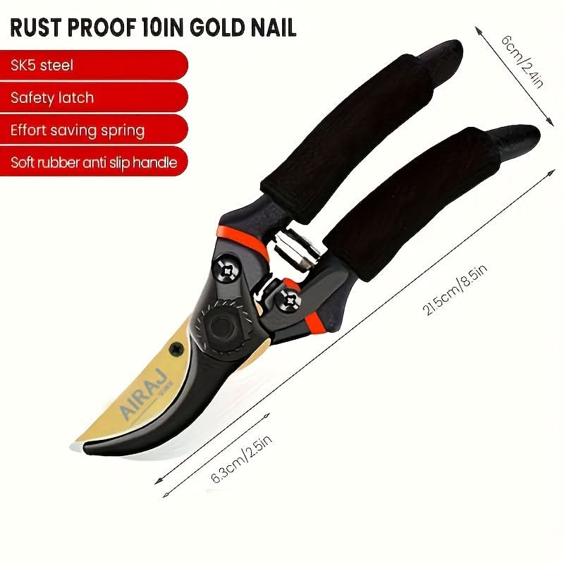 Heavy-Duty Garden Pruning Shears for Efficient Trimming