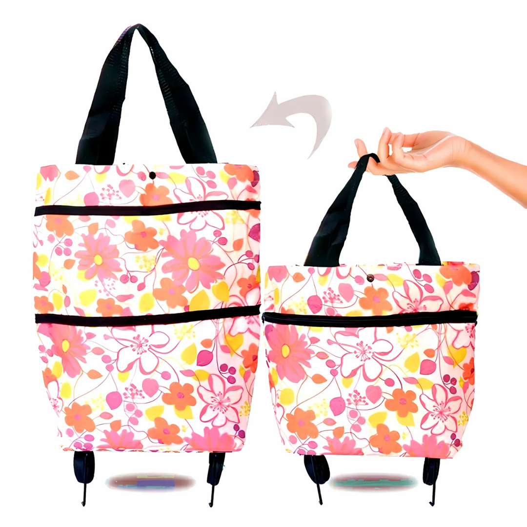 Shopping Cart | Foldable Rolling Bag | Lightweight Carrier | Icone
