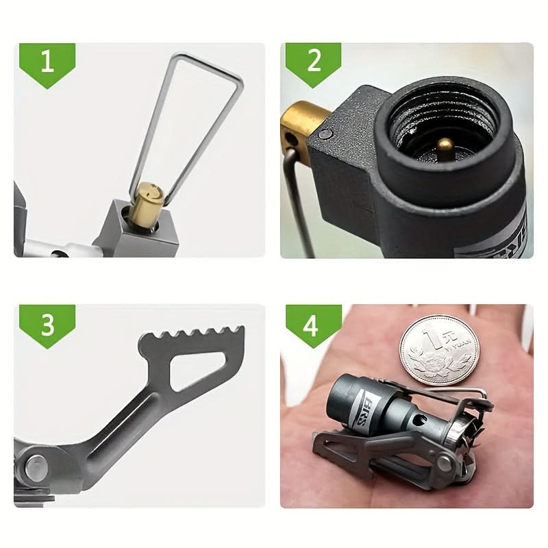 Portable Camping Stove made of Titanium for Outdoor Use